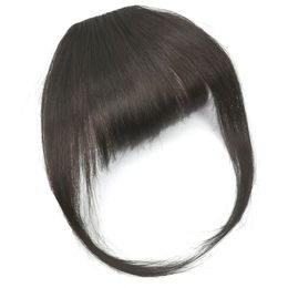 Faux marge noir clip de franges dans les extensions de cheveux avec une fibre synthétique à haute température en Solde