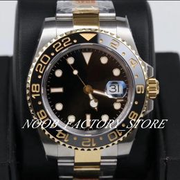 New Style Watches of Men 40MM Super GMF Factory 904L Steel Real Wrapped 18K Gold Automatic Cal. 3186 Movement Diving Ceramic Bezel Sapphire Glass Wristwatch