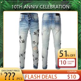 Verdadero diseñador jeans para hombres desgastados pantalones flacos ropa de lujo de lujo moto moto hip hop denim hombre religioso pantalones usatera 28-40