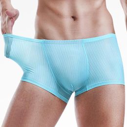 Underpants Shopping Online Mens 2x Briefs Cool Underwear For Men Men's Sexy Summer Thin Silk Pack Of UnderwearUnderpants