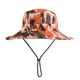 Berets Outside Fishing Climbing Bucket Hat For Fashion Women Men Summer Outdoor Waterproof Safari Print Sun Hats Breathable