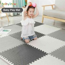 Babyinner 60x60x25cm Thickened Baby Play Mat Anti-slip Soft EVA Mas Household Splicing Baby Mat Waterproof Foam Matting 210402