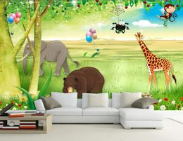 Custom wall decaration 3D wallpaper mural living bedroom Beautiful scenery animal children's room background mural