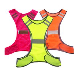 Protective Equipment LED Reflective Running Vest with High Visibility Safty Lights Adjustable Gear Stripes Night Sports Safety Belt