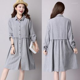 Casual Dresses Maternity Dress Autumn Pregnant Women Loose Long Sleeve