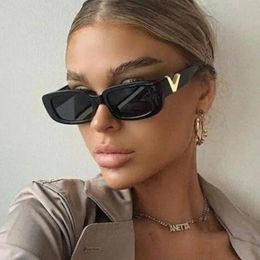 Sunglasses Designer Wholesale Trendy 2022 V Small Square Glasses Shades For Women In Bulk
