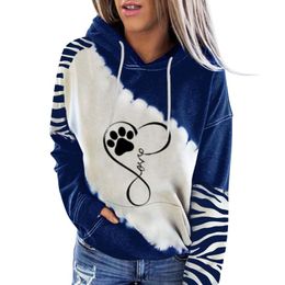 Women's Hoodies & Sweatshirts Pullover Women's Soft Sweater Top Cute Print Sweatshirt Hoodie Long Sleeve Shirts Fashion Fleece Dress Wom