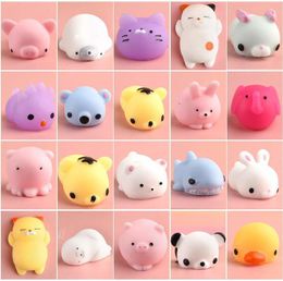 stress relief animals UK - Kawaii Mochi Squishy Pack Mini Animal Antistress Ball Squeeze Toys Squishi Rising Stress Relief Toy Pets Fun Gifts Kids 220622