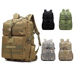 Outdoor Sports Tactical 55L 3P Molle Backpack Pack Hiking Bag Rucksack Camo Knapsack Combat Camouflage N011-003