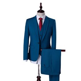 Men's suits spring and autumn new business casual slim solid Colour suit jacket fashion professional suit single row one button