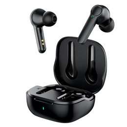 Bluetooth Headphones Wireless Earphones In-Ear Pieces Earbuds For Apple Samsung OPPO Moblie Phone Stereo Noise Reduction HD Call Headset 300mah Black Charge Box