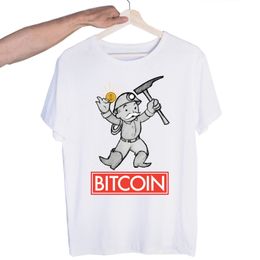 Bitcoin Original Graphic Tshirts Funny Bitcoin Miners Print Tee Summer Fashion Casual Women Men Tshirt Customized Products 220609