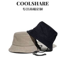 Custom wholesale winter blank corduroy reversible bucket hat