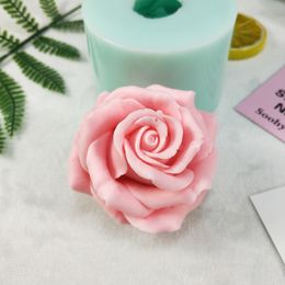 Bloom Rose Flower shape 3D Silicone Mold Soap Making DIY Wedding Cake Cupcake Jelly Candy Decoration Craft Baking Tools 220601