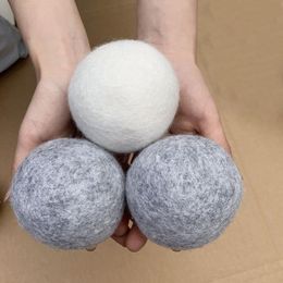 Laundry Products Wool Dryer Balls Premium Reusable Natural Fabric Softener 2.75inch 7cm Static Reduces Helps Dry Clothes in Quicker SN4470