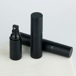 15ml 30ml 50ml Black Airless Bottle AS Press Type Plastic Emulsion Spray Scrub Sub-bottle Empty Cosmetic Container
