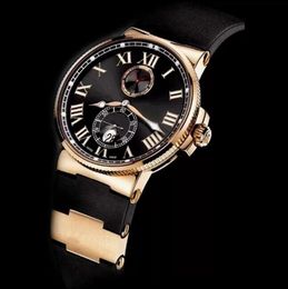 Top sell man watch black face Stainless Steel Automatic movement mens wrist watch mechanical