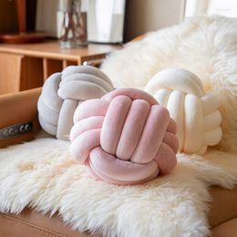 Pillow /Decorative Soft Knot Ball Bed Stuffed Throw Home Decoration Modern Sofa Knotted Plush Waist
