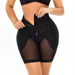 Butt Lifting Underwear Waist Trainer Body Shaper Shapewear Fajas Tummy Tucker Thigh Trimmer Leg Shaper Butt Pad Hip Panties Y220411