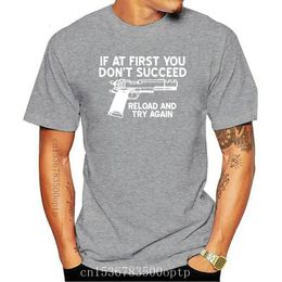 Men's T-Shirts Reload And Try Again T-Shirt Guns NRA Homeland Security