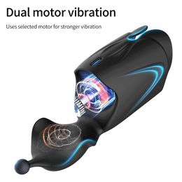 Powerful Male Vibrator Glans Massager Penis Stimulation penis delay trainer Masturbator sexy toys for Men Adults 10 Modes