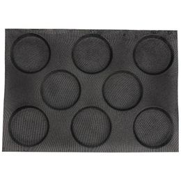Baking Moulds Silicone Hamburger Bread Forms Perforated Bakery Molds Non Stick Sheets Fit Half Pan SizeBaking