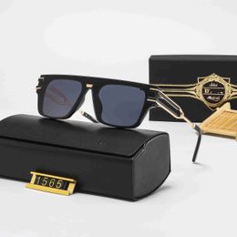 1565 High quality men women Polarised lens pilot Fashion Sunglasses For Brand designer Vintage Sport Sun glasses With case and box