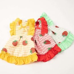Fruit Dog Dress Pet Matching Clothes For Dogs Costume Couple Pets Dogs Clothing For Small Dog Chihuahua Dog Dress Pet Skirt York 201102