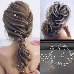 Elegant Bridal Hair Vine Beads Handmade Women Headband for Banquet Party Hair Ornaments Wedding Hair Jewelry Accessories Gifts