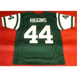 Chen37 Goodjob Men Youth women Vintage CUSTOM #44 JOHN RIGGINS green Football Jersey size s-5XL or custom any name or number jersey