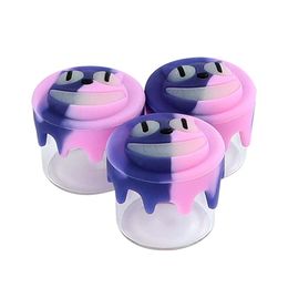 6ml cat head container Storage Bottles & Jars Eco-friendly jar nonstick containers silicone glass