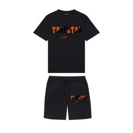 Männer T-Shirts Marke TRAPSTAR Kleidung T-shirt Trainingsanzug Sets Harajuku Tops T-stück Lustige Hip Hop Farbe T-shirt Strand Casual Shorts SE 2023SS
