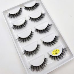 1050 Boxes 5 Pairs Natural 3D Mink False Eyelashes Makeup Eyelash Fake Eye Lashes Faux Cils Make Up Beauty Wholesale 220525