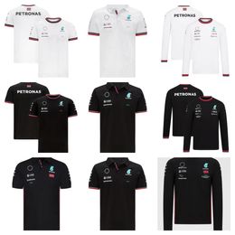 2023 New Summer F1 Formula Short-sleeved Shirt Polo Quick-drying Top Long-sleeved with the Same Custom