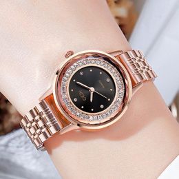 Wristwatches Rose Gold Women Watches Business Quartz Watch Ladies Top Female Wrist Girl Clocks Relogio Feminino RelojWristwatches Wristwatch