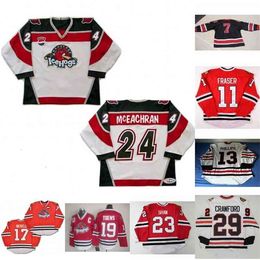 Uf Rockford IceHogs 7 Premier 13 David Phillips 19 Jonathan Toews 23 Andrew Shaw 24 Sean McEachran Bryan Bickell Colin Fraser Hockey Jersey