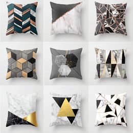 Cushion/Decorative Pillow Geometry Abstract Square Sofa Cushion Cover Hug Case 45x45 Cm Elegant Stylish Home Room Accessories PillowcaseCush