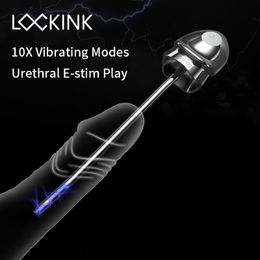 Electric Shock Urethral Plug Stainless Steel Horse Eye Stick Urethra Dilator Urine Blockage Penis Stimulation sexy Toys For Male