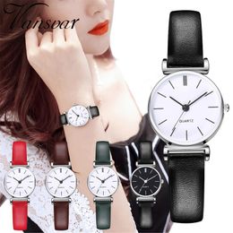 Wristwatches Mens Leather Watch Band Women Small Fresh Dress Strap Stainless Steel Case Watches Minimalist Dial WomenWristwatches