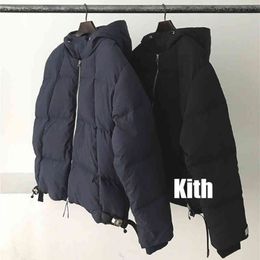 Clothes Hoodies Reflection Kith Down Coats Men Women High Quality Thick Coat Safety Button Collar Jacket Clothing