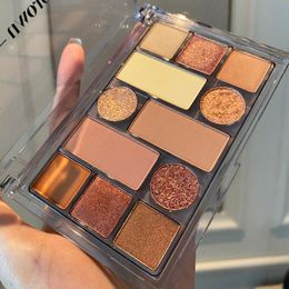 Eye Shadow Colors Eyeshadow Pearly Matte Earth Color Palette Shiny Sequins Blush Pigments Long Lasting MakeupEye