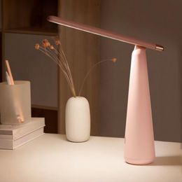 Table Lamps Colours Temperature LED Lamp Rechargeable Foldable Student Reading Light Eye Protection Stepless Dimmable Desk LampTable