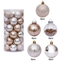 Party Decoration 30pcs Christmas Tree Hanging Balls Home Office Mall Plastic Decor Ornament