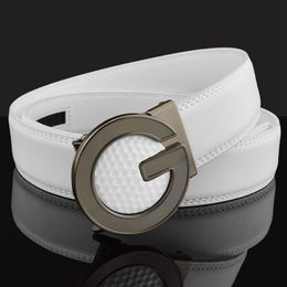 Belts Men's Casual Golf Texture Model Belt Head Accessories High Quality Luxury Design Fashion Automatic Buckle No HeadBelts253s