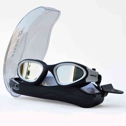 Anti-fog uv Anti-ultraviolet Men Women Swimming Glasses Eyewear Waterproof Adjustable Silicone swim Goggles for swimming Y220428