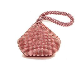 Evening Bags Fashion Beading Women Bag Wedding Party Cocktail Handbags And Purses Bridal Chic Lady Rhinestone Small Day ClutchesEvening