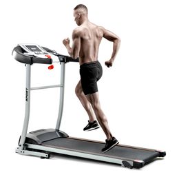 Folding Treadmill with Safety Lock and LCD Monitor for Indoor Activity, Electric Portable Treadmill Cardio Running Machine