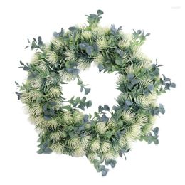 Decorative Flowers & Wreaths Magnetic Wreath Hook Garland Front Door Party Hanging Decor Wall Home Fall Candle Rings 6 InchDecorative