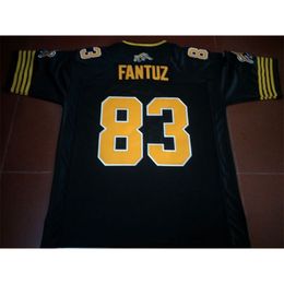 Mit Custom Men Youth women Vintage Hamilton Tiger-Cats #83 Andy Fantuz Football Jersey size s-4XL or custom any name or number jersey