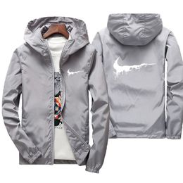 2022 giacca da uomo moda primavera autunno Casual Streetwear felpa con cappuccio uomo abbigliamento impermeabile giacca a vento da uomo capispalla uomo